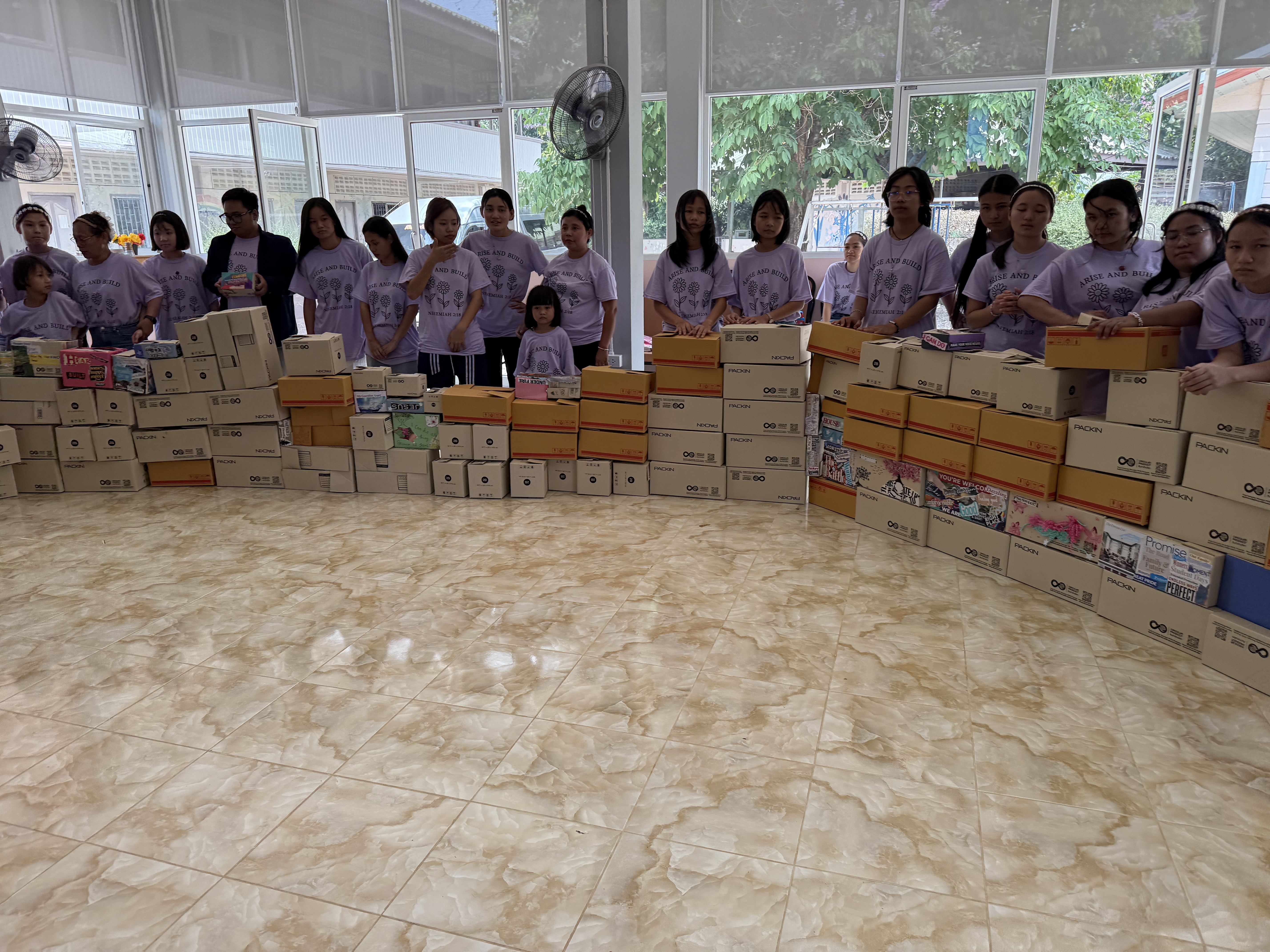 The completed Wall of Jerusalem built by the Faith House girls